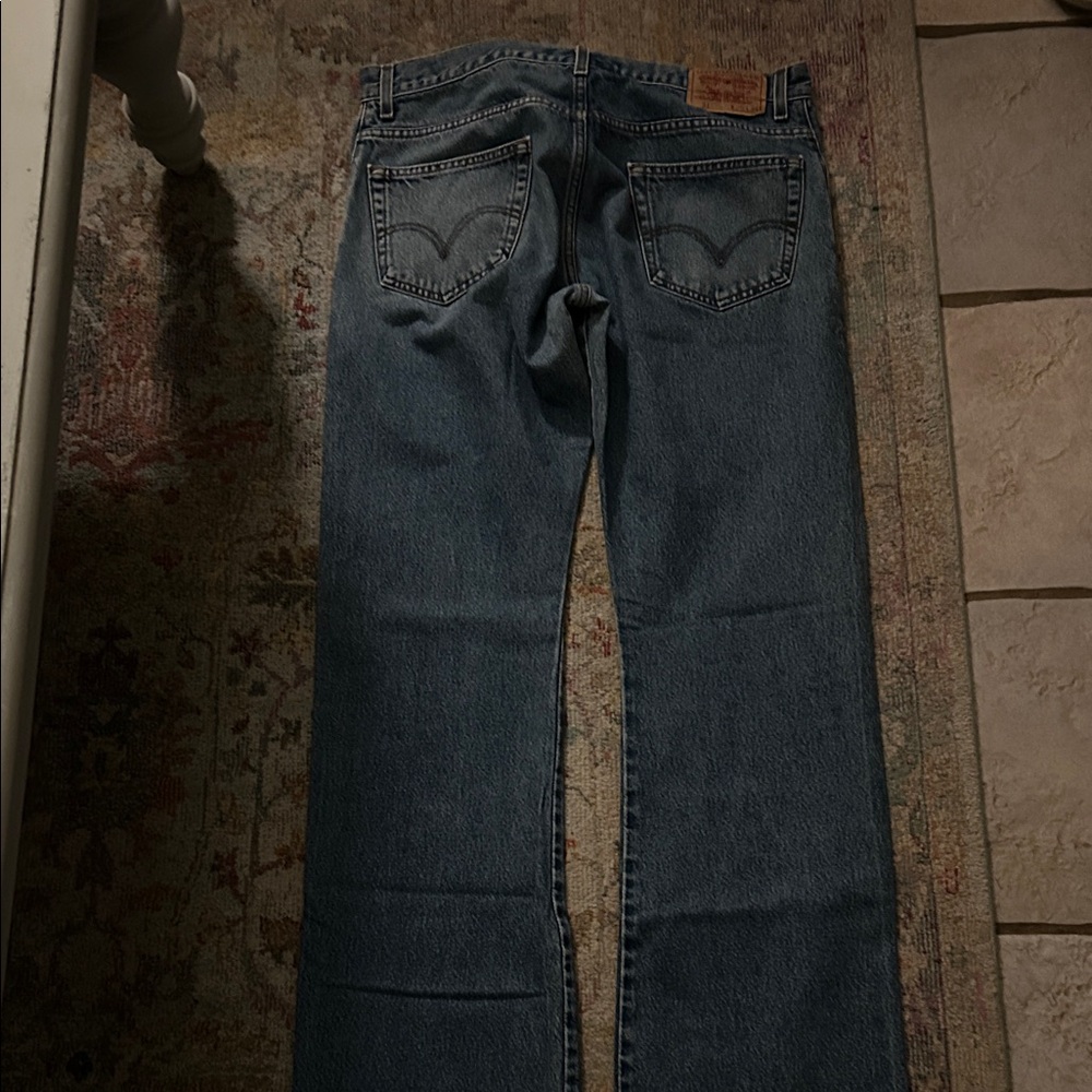 Levi's Men's Classic Indigo Boot Cut Jeans 36x34 - Picture 4 of 5